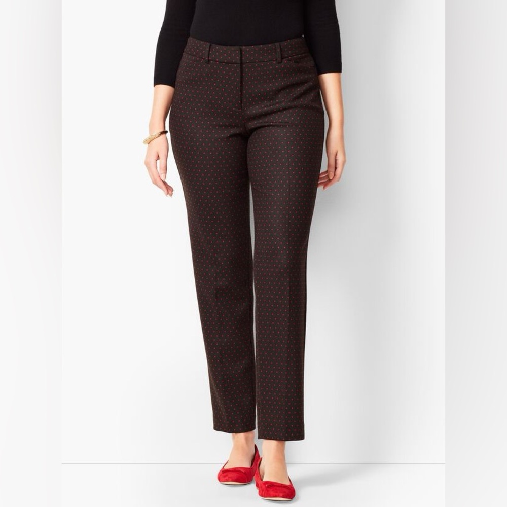 Talbots Red Dot Ankle Pants NWOT